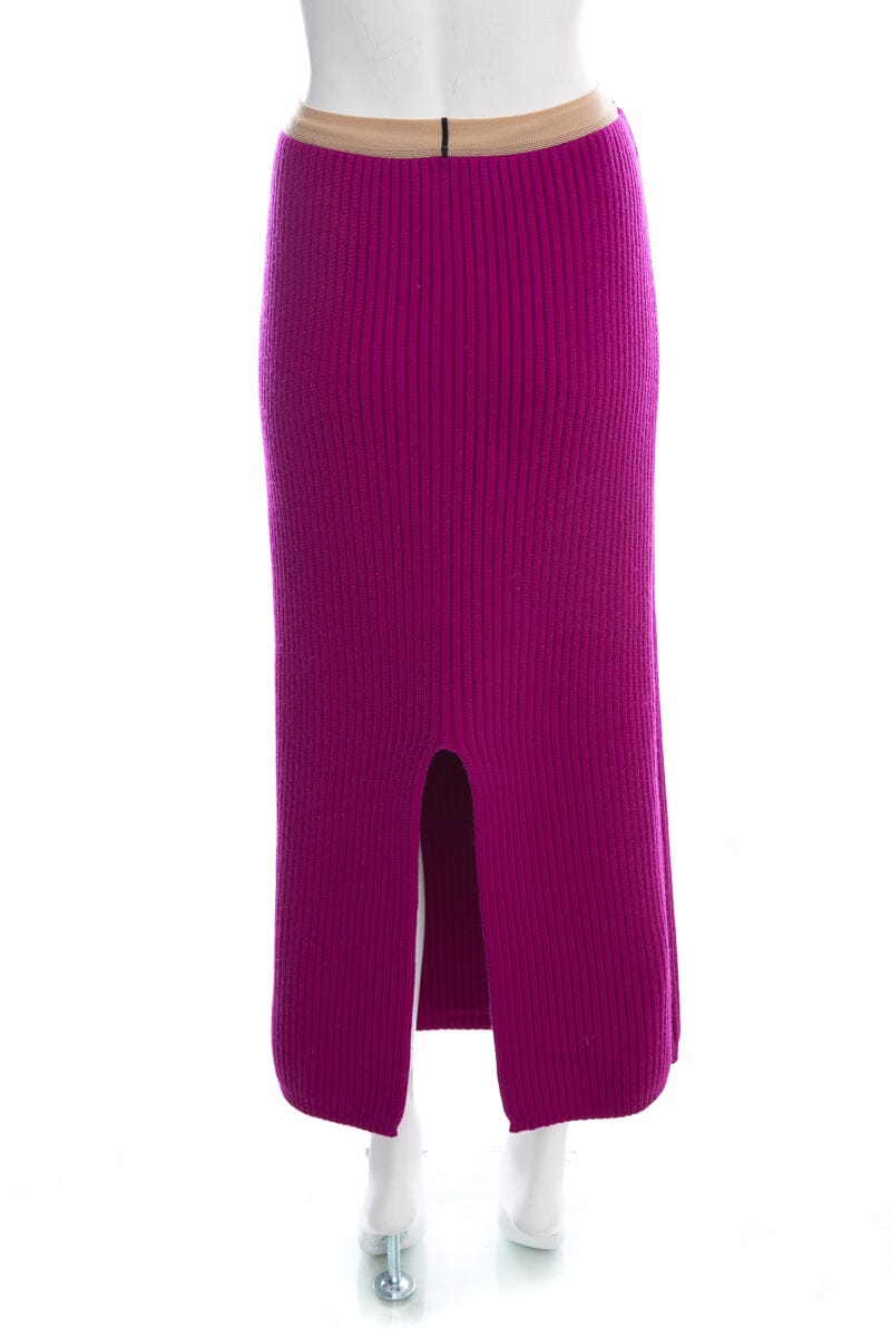 Calvin Klein Magenta Knit Skirt SZ L