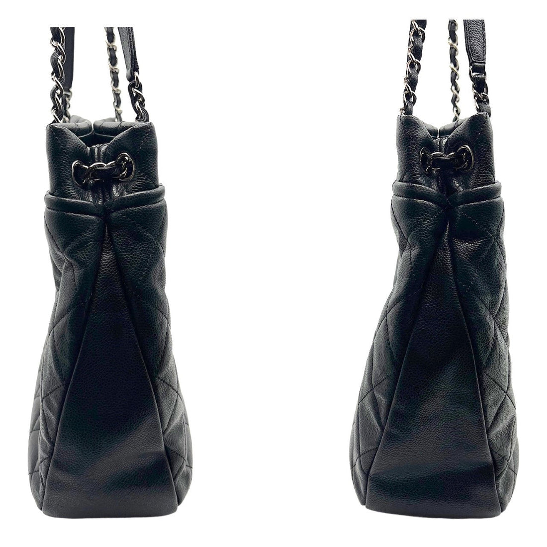 Chanel bag Black Quilted Caviar Timeless Soft Shopper Tote