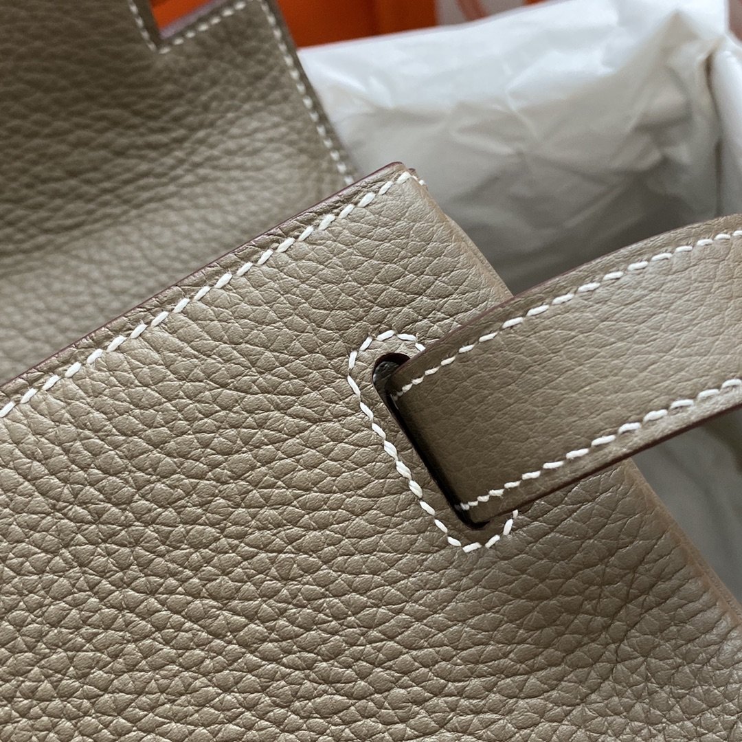 HM Shoulder Kelly CK37 Cream For Womtlm Gold Color Hardware 16.5in/42cm