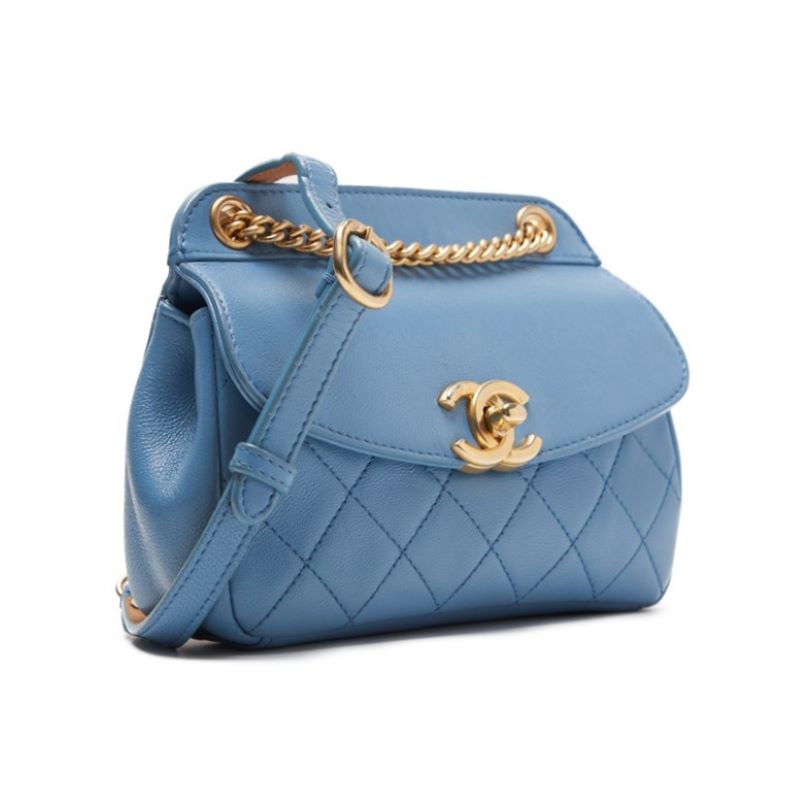 CHANEL ?CHANEL? Mini Traverse Roundflip Chain Shoulder  Blue (Gen Gold ) Shoulder Bag Miniature Shoulder Bag  Bag Hybrid ? Ship? Acoustic Online