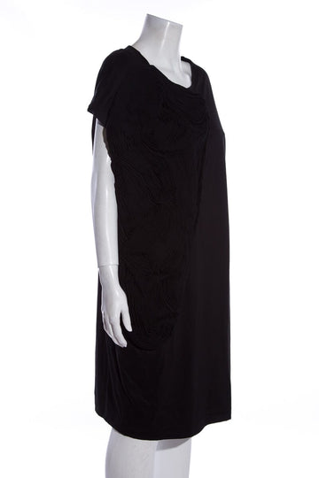 Jil Sander Black Ruffle Dress SZ 36
