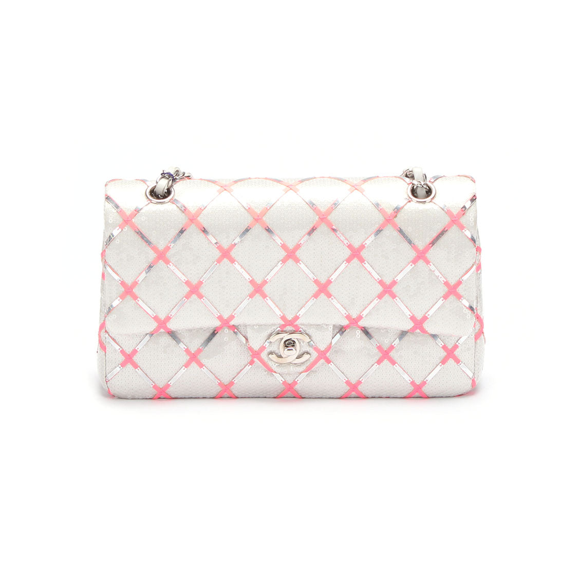 Chanel Cruise 2016 Sequined Classic Flap Bag Plastic Shoulder Bag in Excellent condition