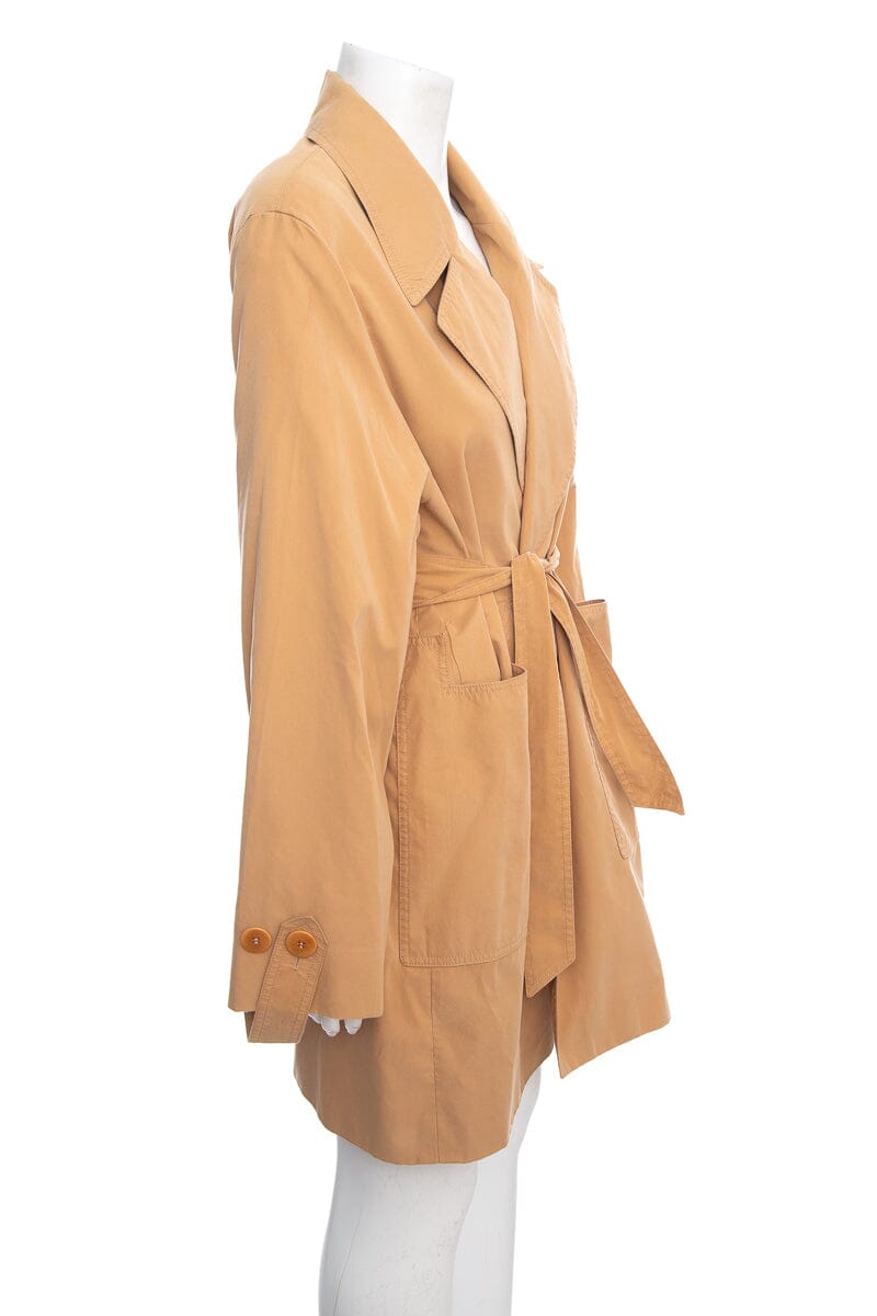 Celine Vintage Camel Trench Coat  SZ 38