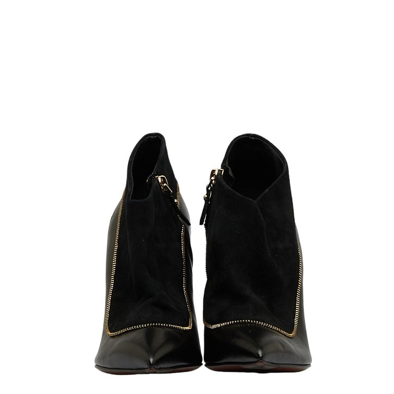 Louis Vuitton Zippoint PinHill Short Boots MA0134 Black Gold Leather Suit Louis Vuitton