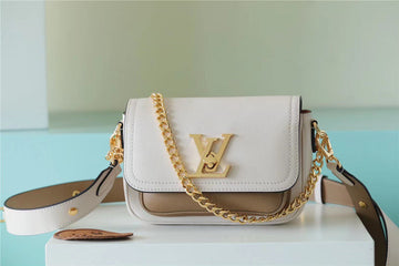 LV Lockme Ttlmder White For Womtlm, Womtlm’s Handbags, Shoulder And Crossbody Bags 7.5in/19cm LV