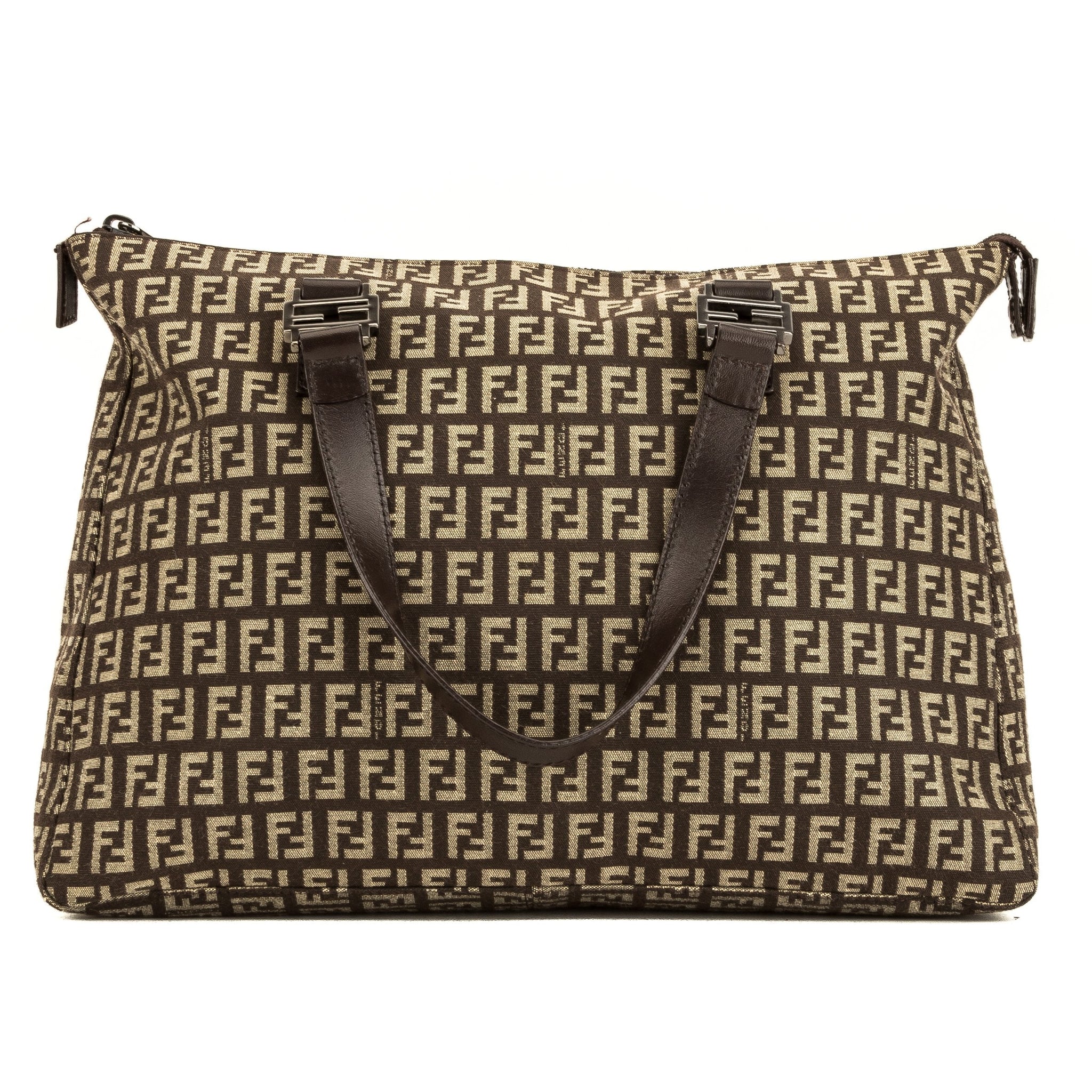 Fendi Brown Zuccino Shopping Tote