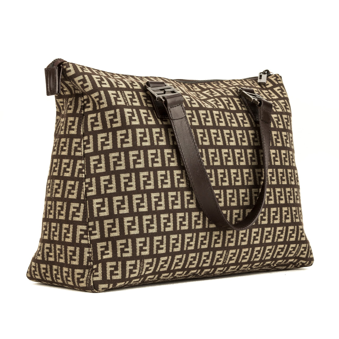 Fendi Brown Zuccino Shopping Tote