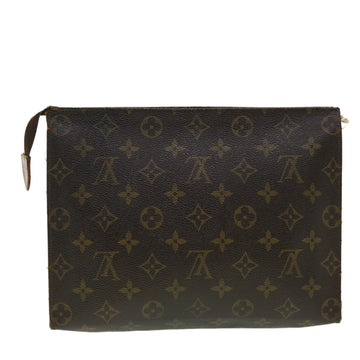LOUIS VUITTON Monogram Poche Toilette 26 Pouch M47542 LV Auth 40575