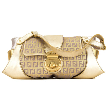 Fendi Zucchino Gold Shoulder Bag (4098009)