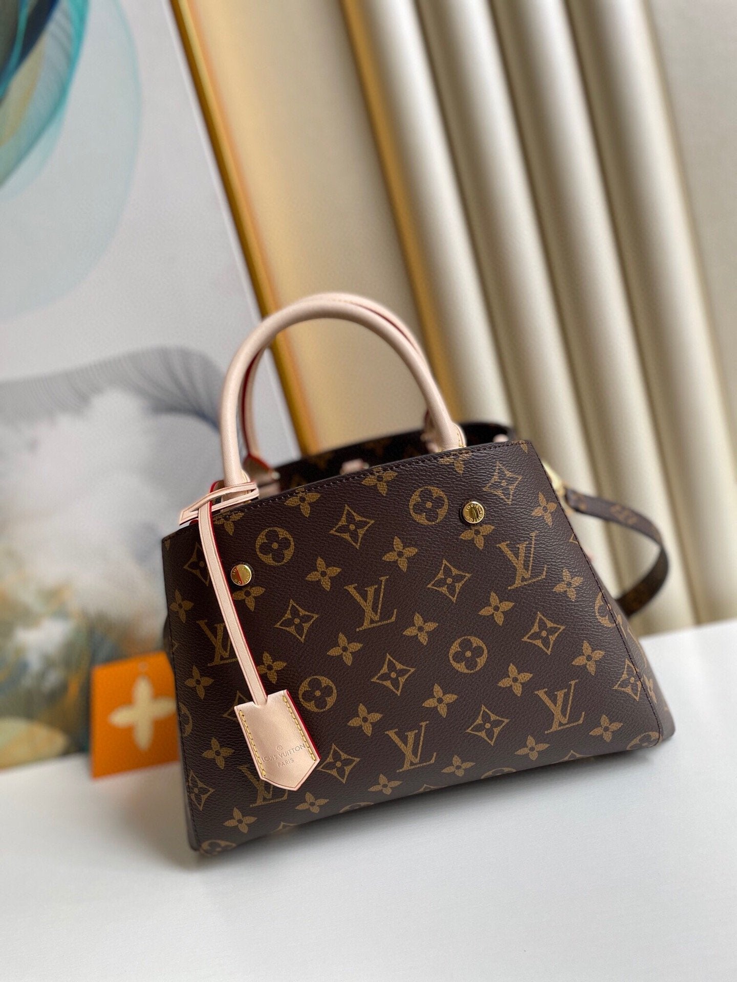 LV Montaigne BB Monogram Canvas For Womtlm,  Shoulder And Crossbody Bags 11.4in/29cm LV M41055