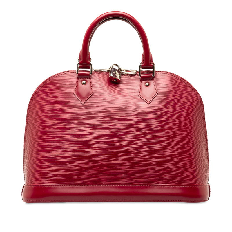 Louis Vuitton Epi Alma Handbag M40490 Fuschia Wine Red Leather Louis Vuitton