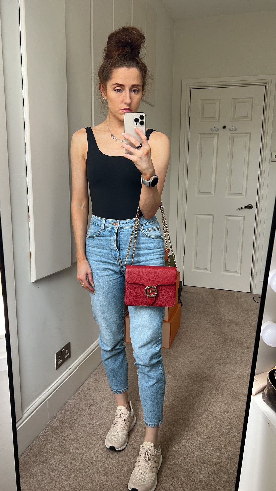 Gucci Interlocking GG Red Small Shoulder Bag