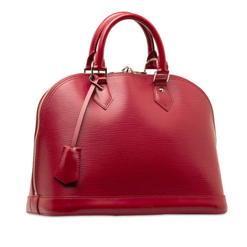 Louis Vuitton Epi Alma Handbag M40490 Fuschia Wine Red Leather Louis Vuitton