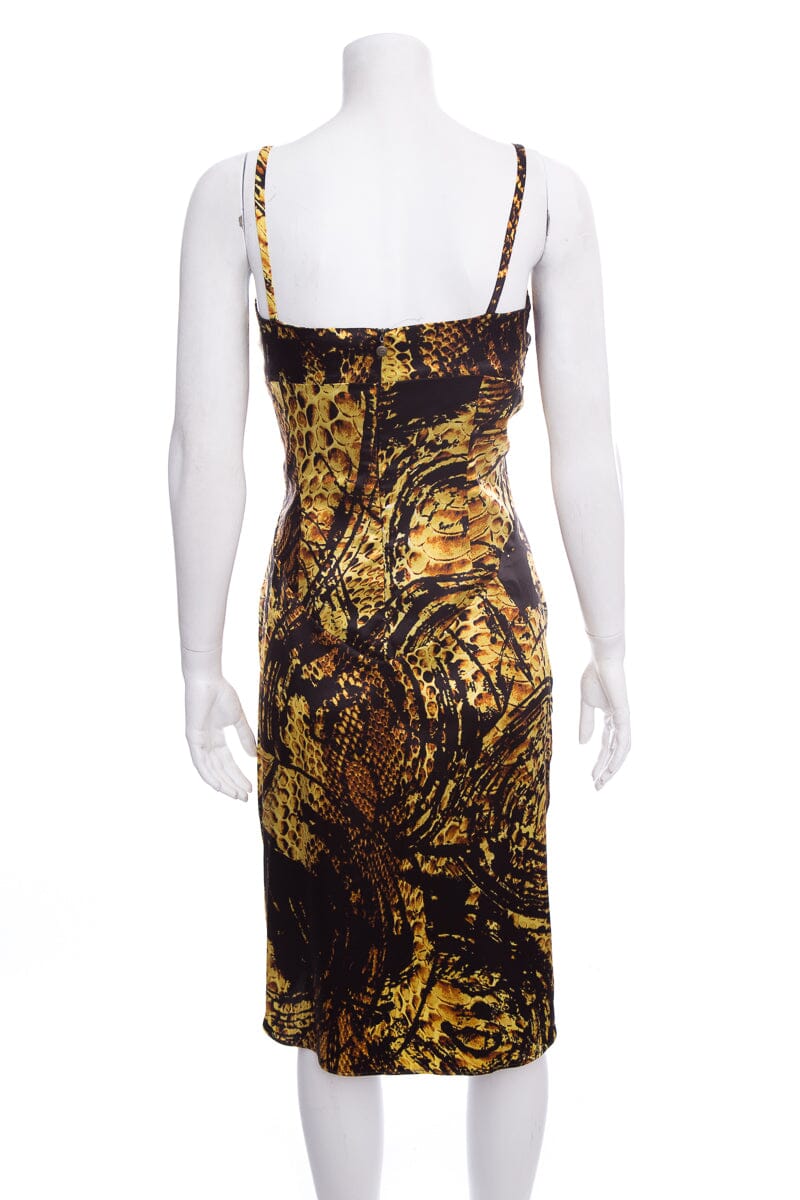 Just Cavalli Silk Print Dress SZ 44