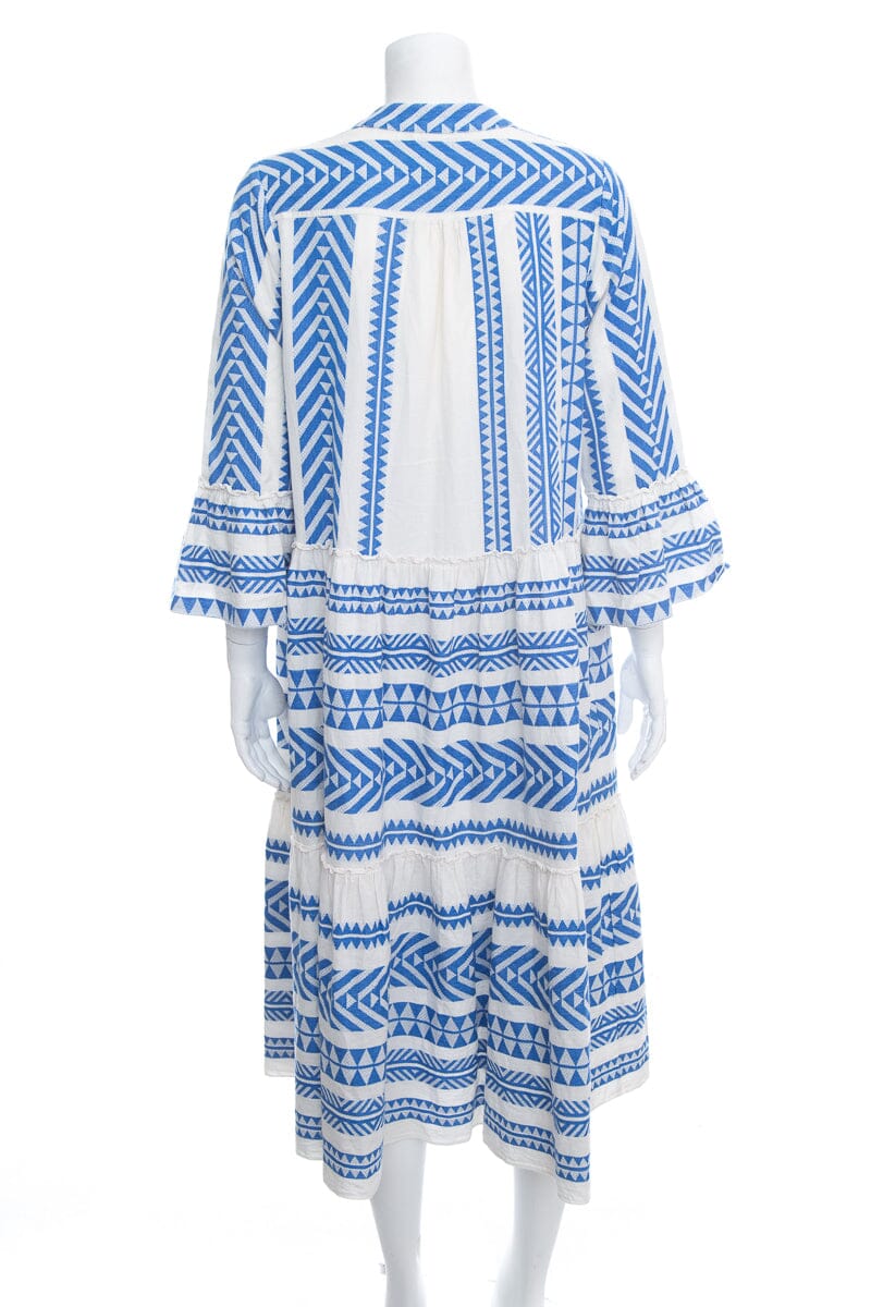 Muche et Muchette White & Blue Dress SZ OS