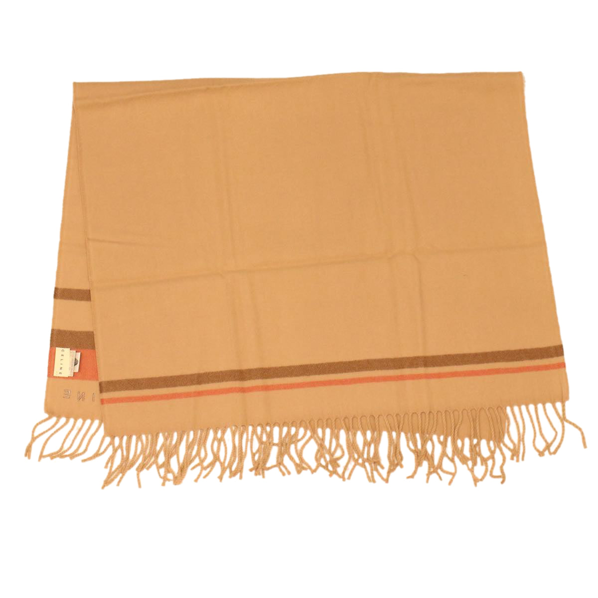 Celine Scarf Wool Beige Red FIT6003813  43803