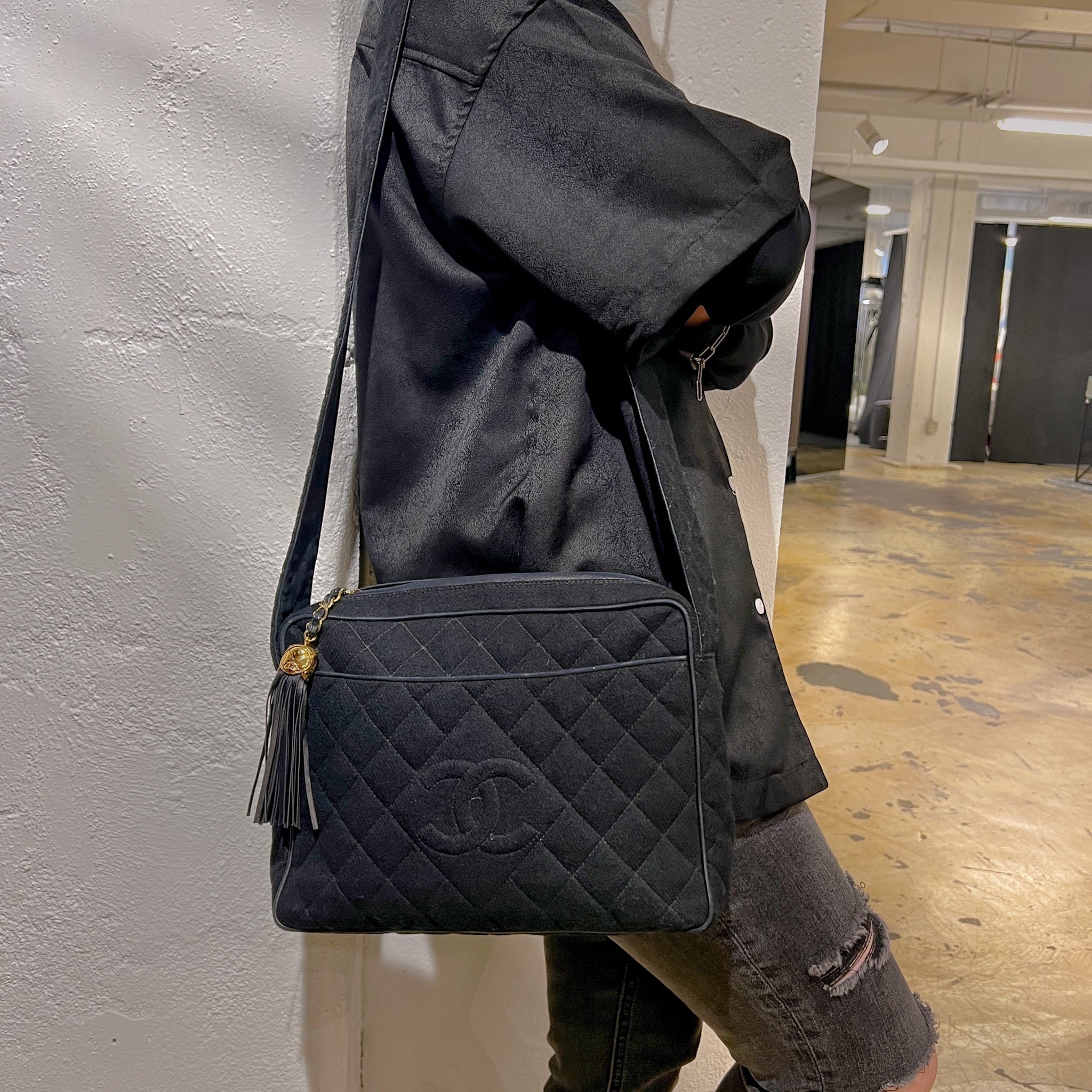 Chanel Vintage Golden Ball Crossbody Bag