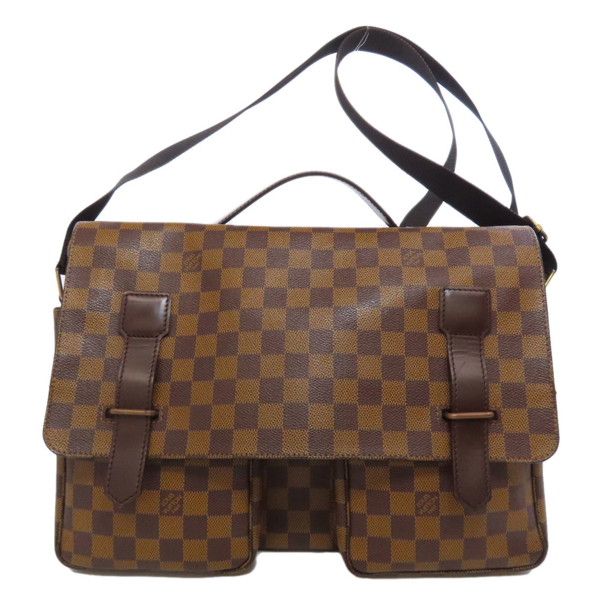 Louis Vuitton Damier Canvas Ebene Damier Canvas Shoulder Bag