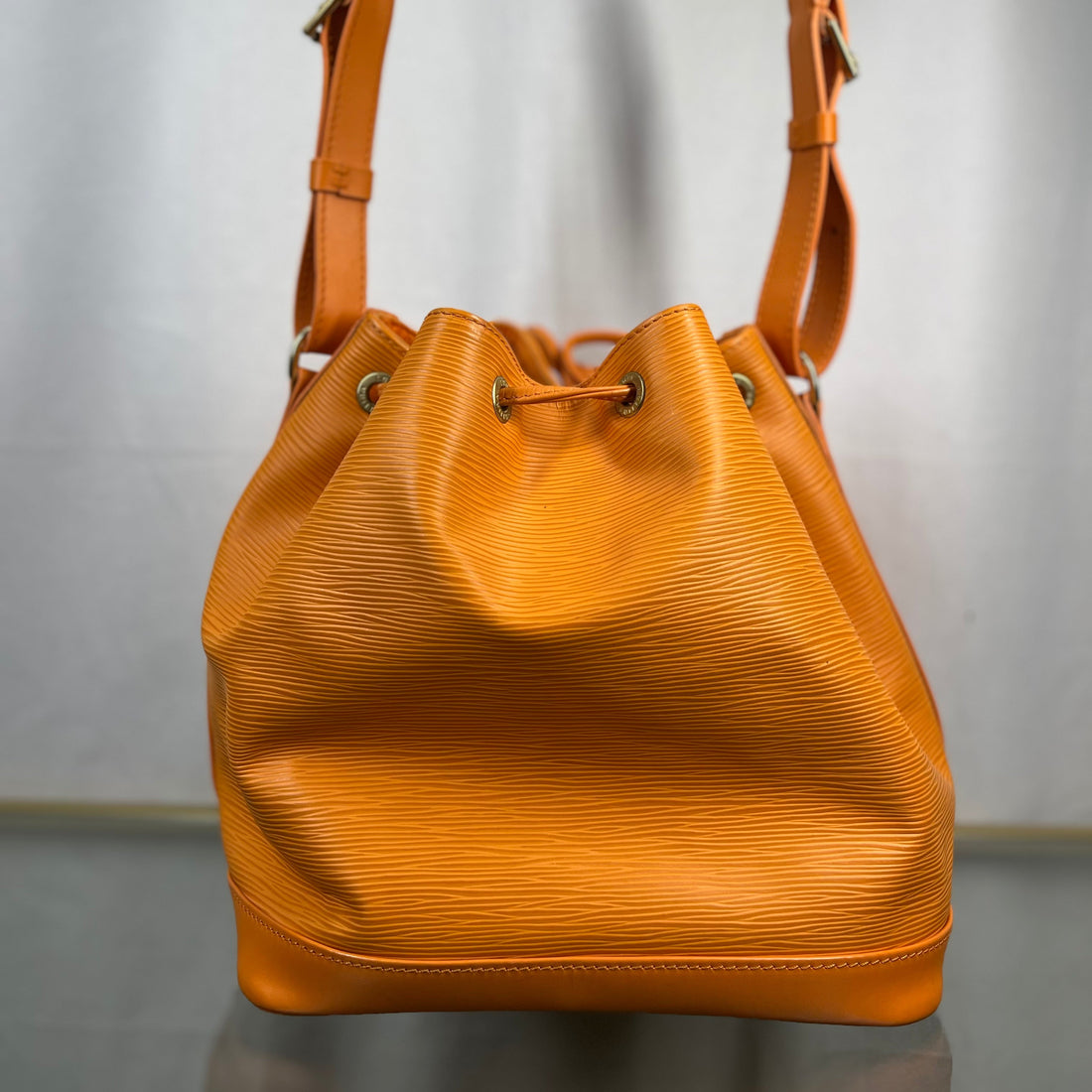 LOUIS VUITTON Petit Noe Mandarin Epi Leather Vintage Bucket Bag