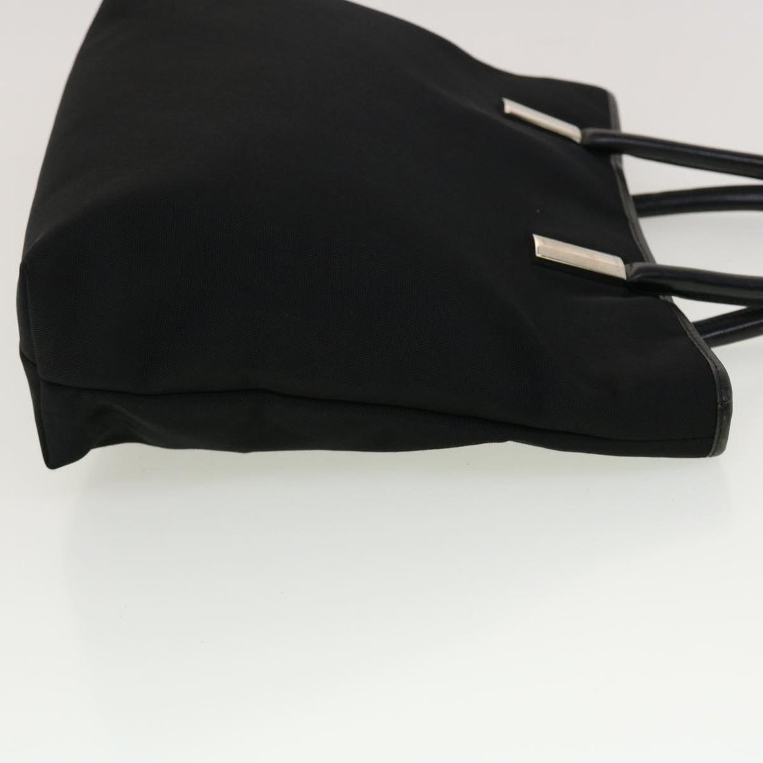 GUCCI Shoulder Bag Nylon Leather Black  45027