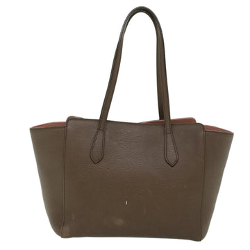 GUCCI Shoulder Bag Leather Gray 354408  45056