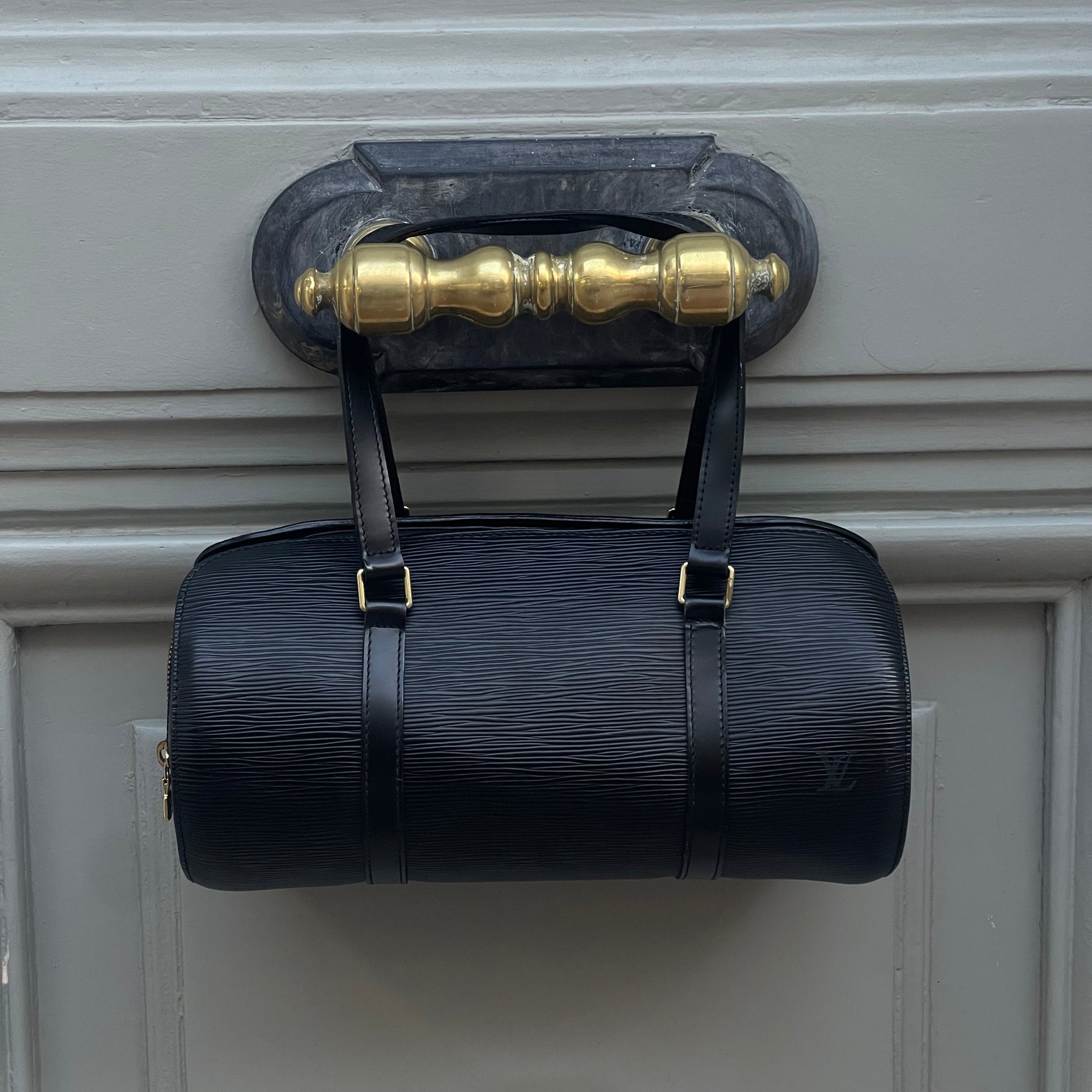 Louis Vuitton - Sac Soufflot cuir épi noir