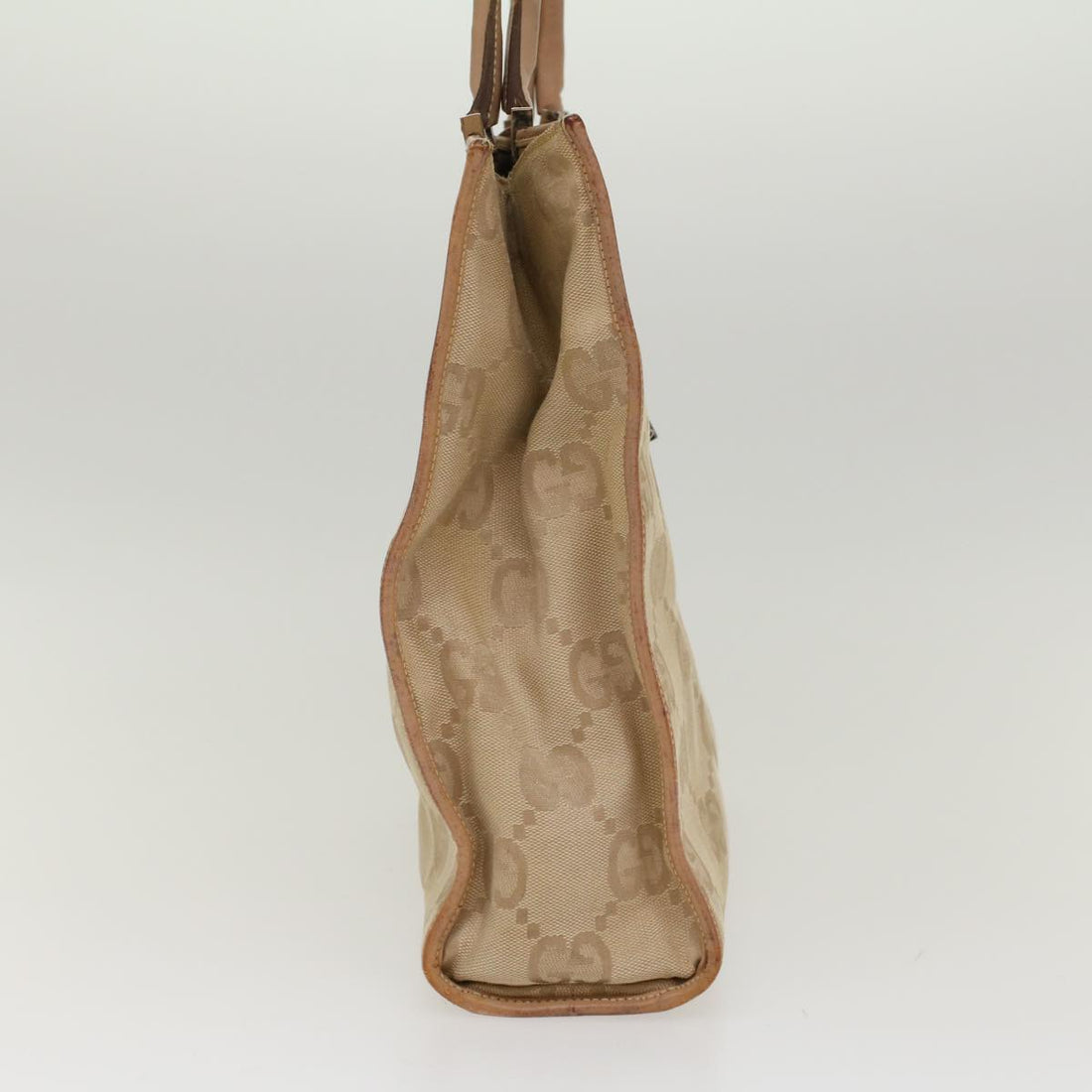 GUCCI GG Canvas Jackie Tote Bag Beige  47994