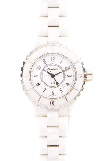 Chanel White J12 Watch