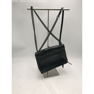 Foley & Corina, black leather, crossbody purse with an envelope top, a back zip pocket and lots of interior pockets.