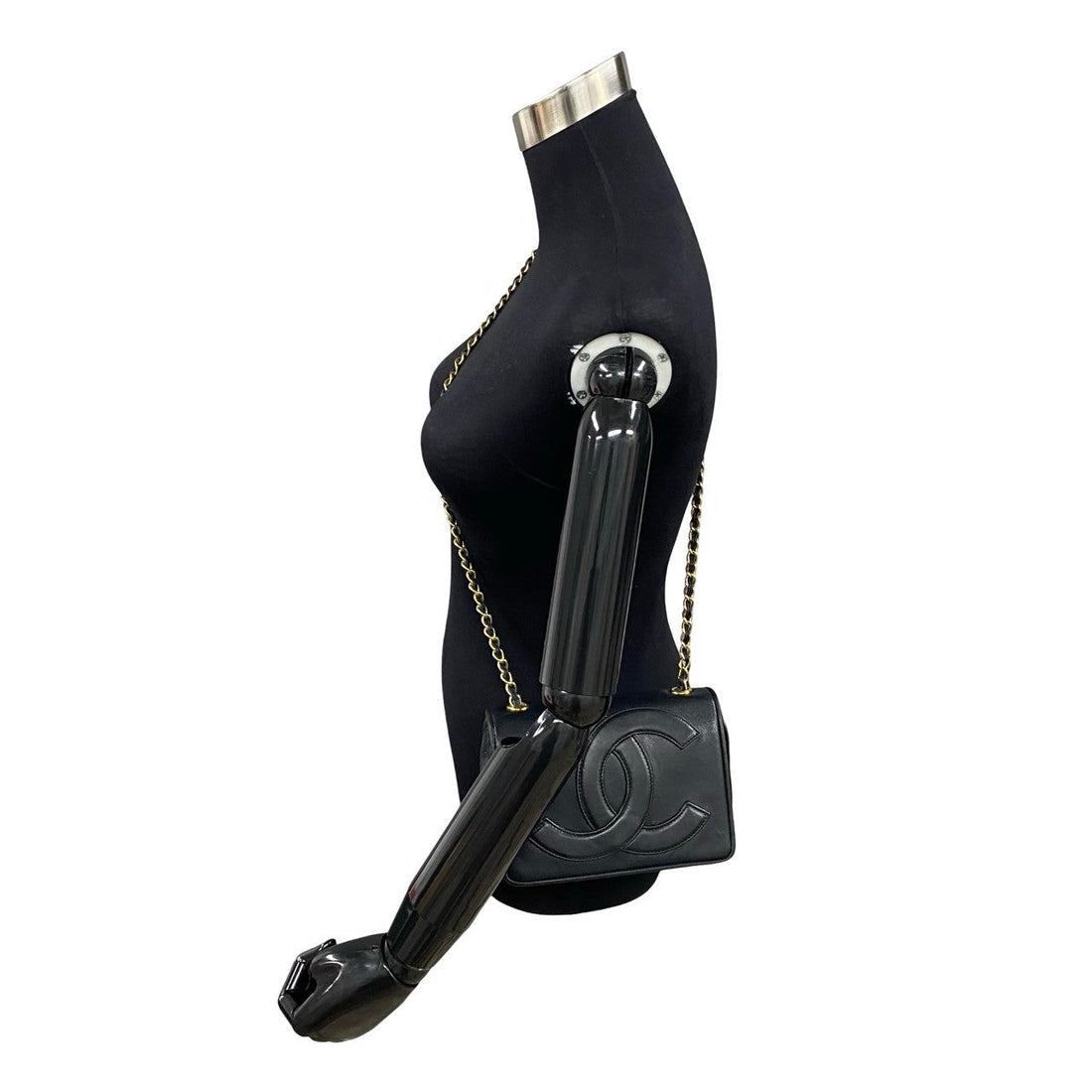 Chanel CC Mania Flap Crossbody Bag  Leather Crossbody Bag in Good condition