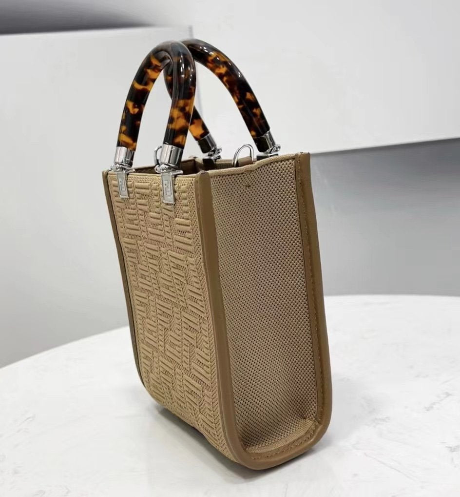 FI Mini Sunshine Shopper Beige For Womtlm, Womtlm&#8217;s Handbags, Shoulder And CrossBody Bags 7.1in/18cm FF 8BS051