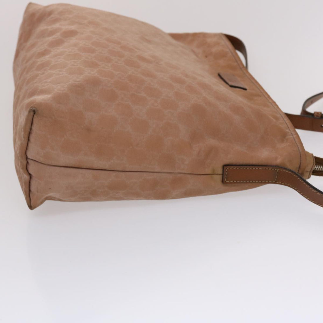 GUCCI GG Canvas Shoulder Bag Nylon Pink Brown  49073