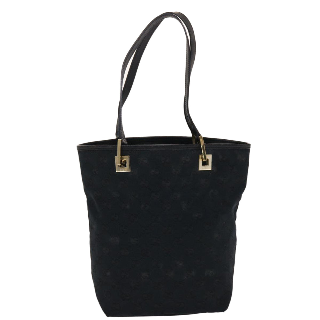 GUCCI GG Canvas Hand Bag Black  49083