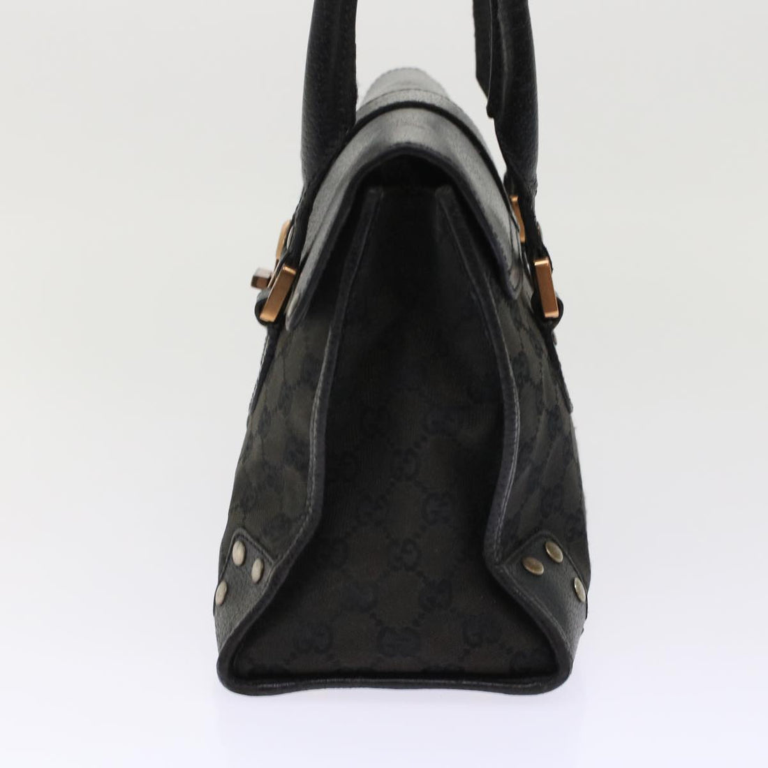 GUCCI GG Canvas Hand Bag Black  49297