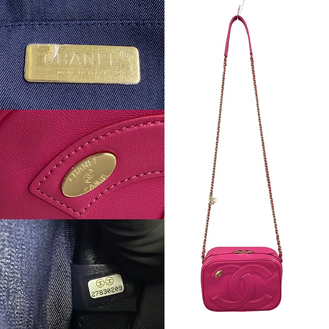 Chanel CC Mania Camera Case Leather Crossbody Bag in Excellent condition