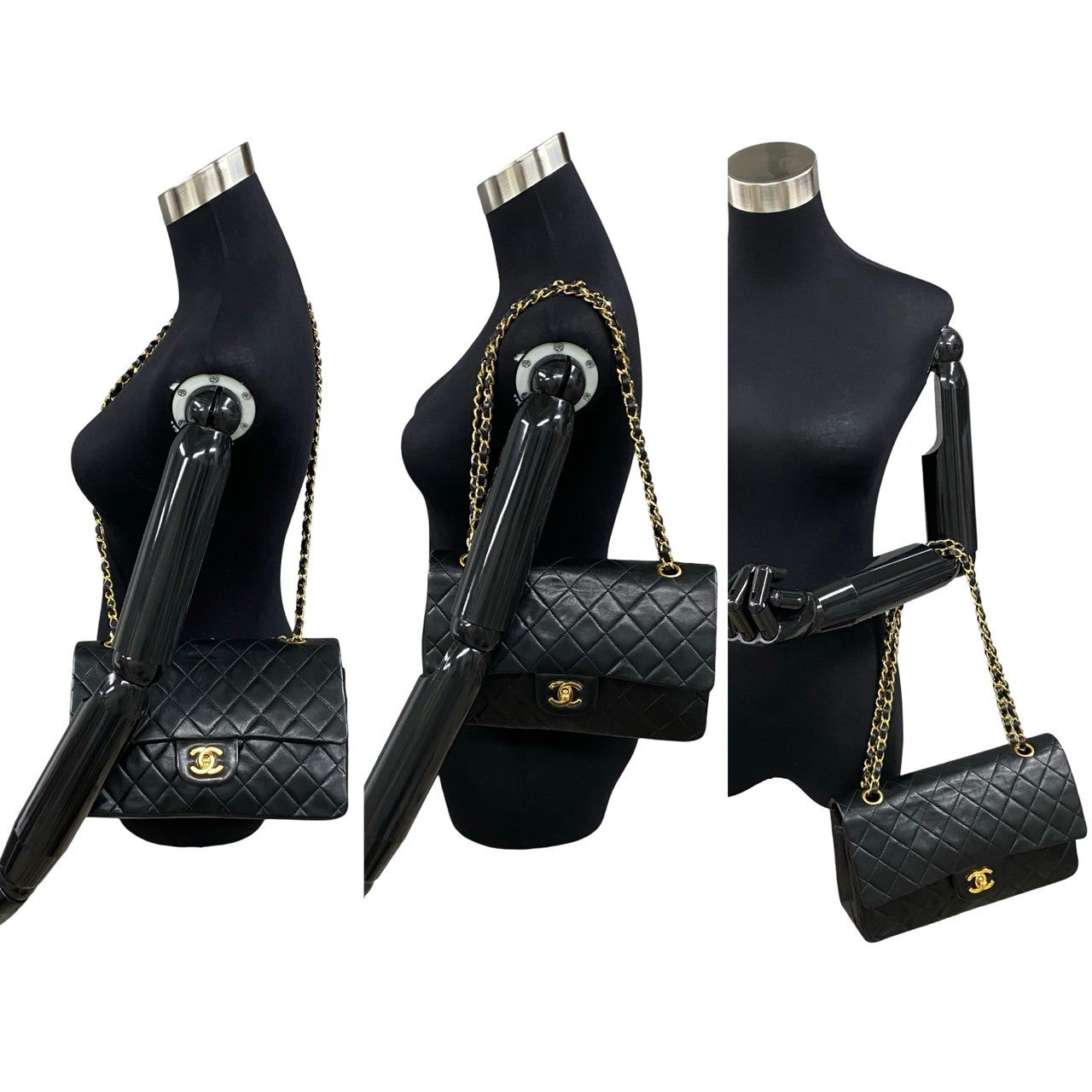 Chanel Medium Classic Double Flap Bag  Leather Crossbody Bag in Good condition