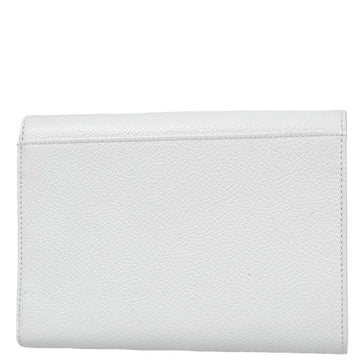 Chanel White Caviar Wallet Purse