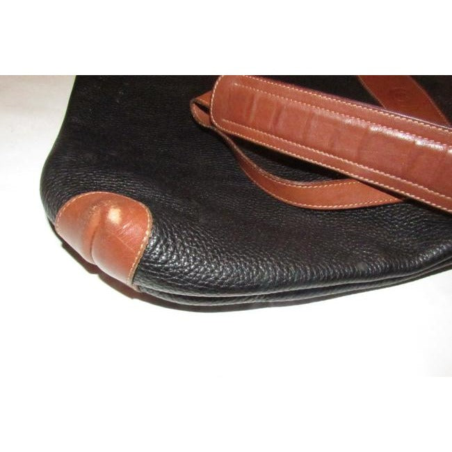 Gucci Vintage Black Pebbled Leather Tote