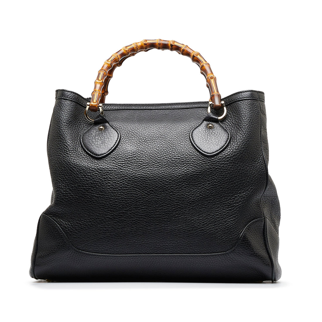 Black Gucci Medium Bamboo Diana Tote