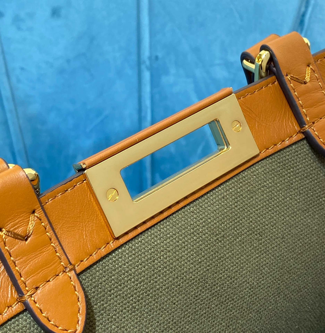 FI Peekaboo x Tote Bag Khaki For Womtlm, Womtlm&#8217;s Bags 15.7in/40cm FF 8BH374