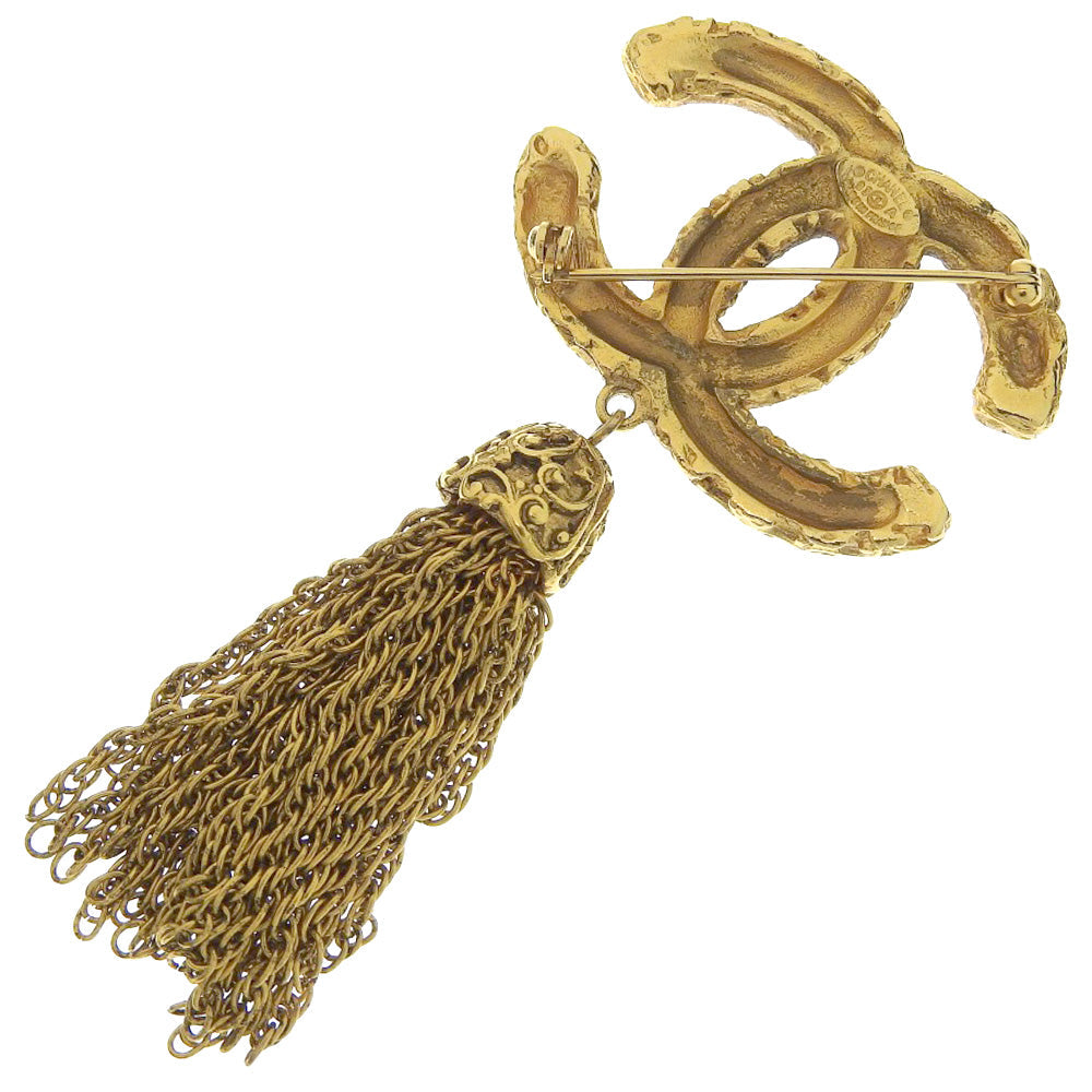 ?Suale  OFF?Chanel CHANEL  Brooch 93A G  1993 95A  29.1g lava  ?Supersale?