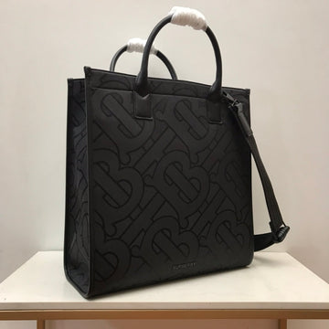 BB Monogram Recycled Polyester Jacquard Tote Black For Womtlm, Bags 14.8in/37.5cm