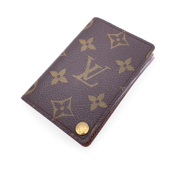 LOUIS VUITTON Vintage Monogram Porte Carte Pression Card Case Holder
