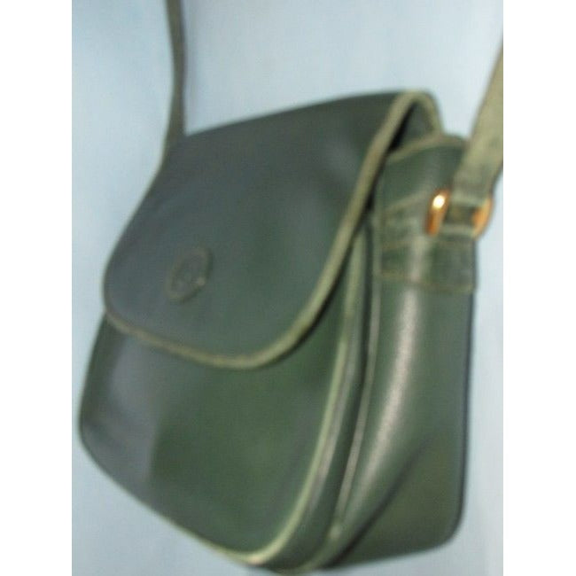 Gucci Vintage Purses Green Leather Bag