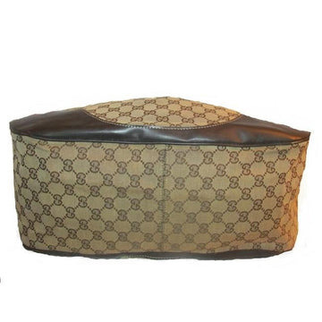 Gucci Top Handle Xl W Canvasleather Metal G Accents Brown Guccissima Print Leather Tote