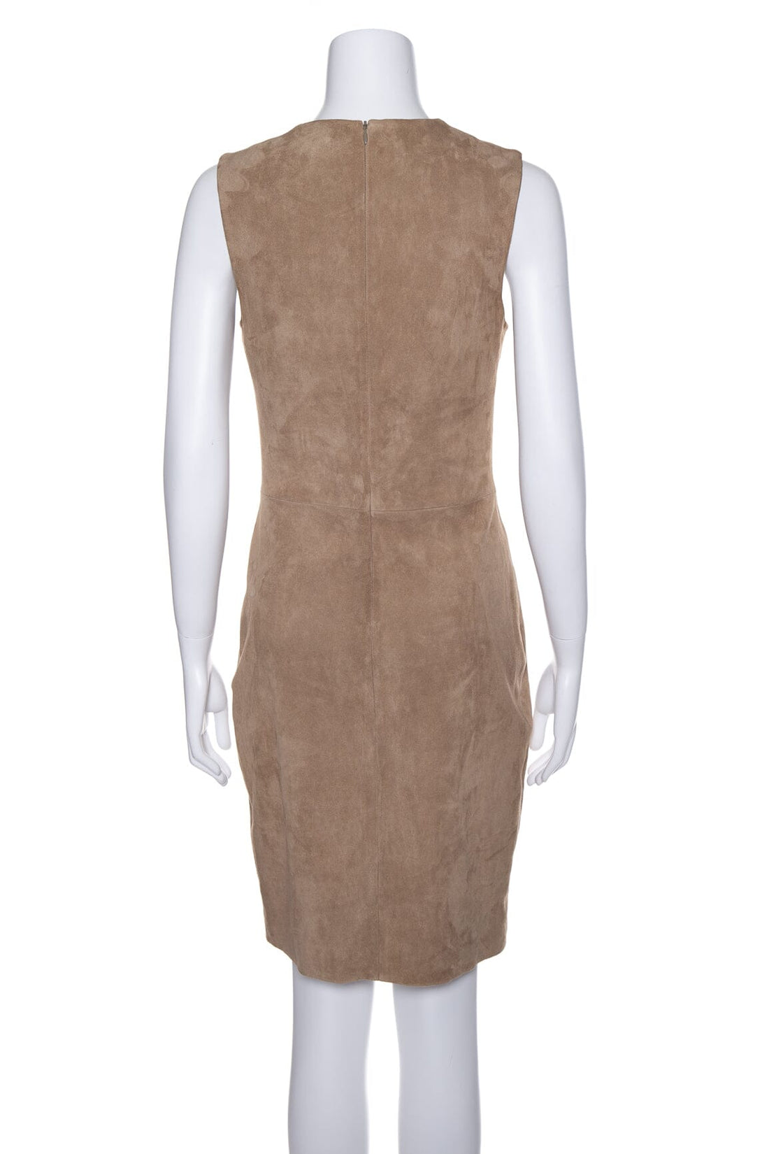 The Row Brown Suede Sleeveless Dress SZ 8