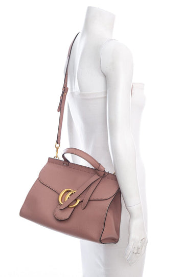 Gucci Pink GG Marmont Top Handle Handbag