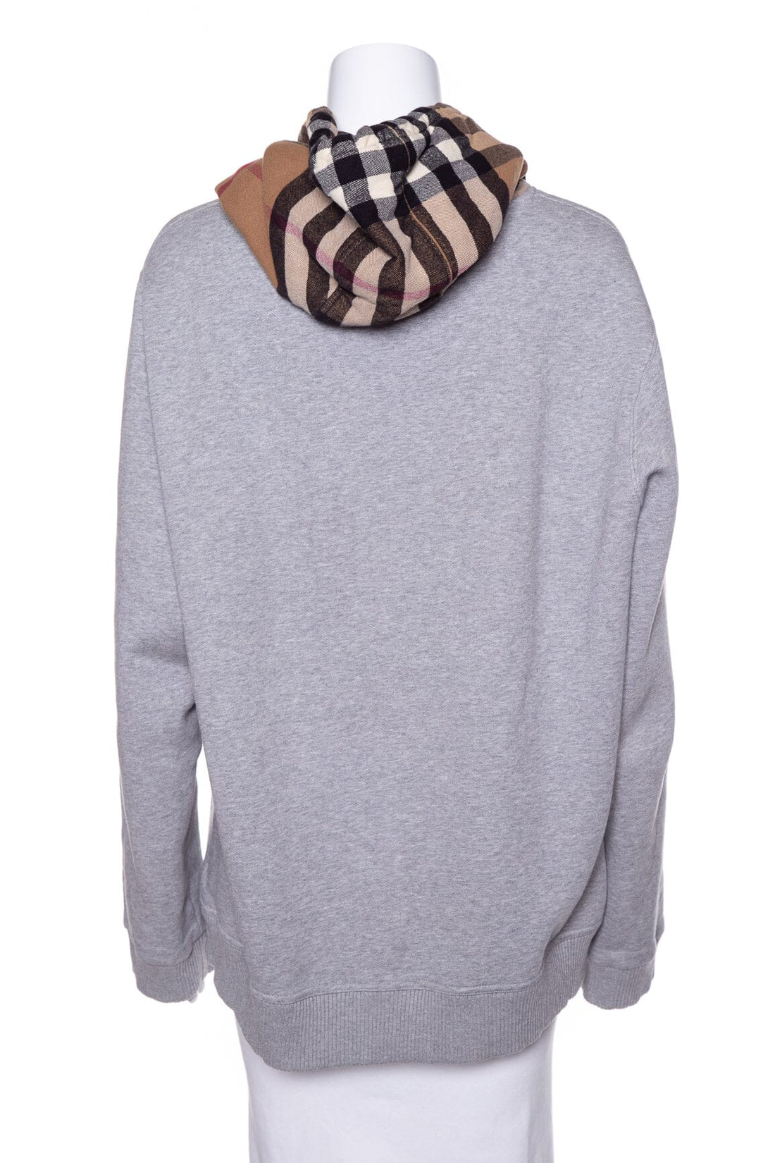 Burberry Grey Hooded Sweatshirt SZ L