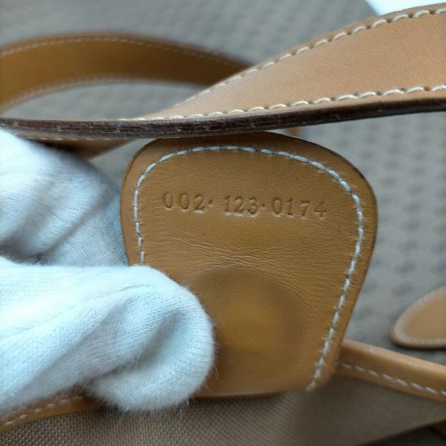 SOLD - Gucci Micro Guccissima Print Tote w Sherry Stripe Bold Gold GG