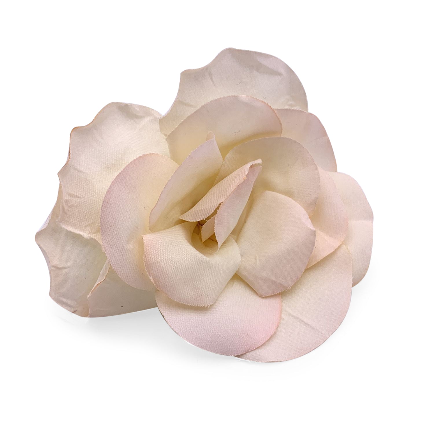 CHANEL Vintage Silk Pink Ombre Camelia Flower Brooch Pin Camellia